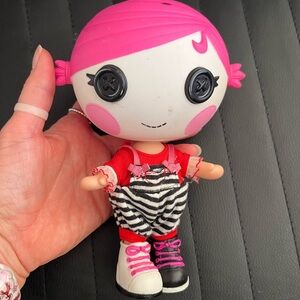 LALALOOPSY LITTLES SHERRI CHARADES DOLL Sister Original Outfit Stripes Shoes 7.5